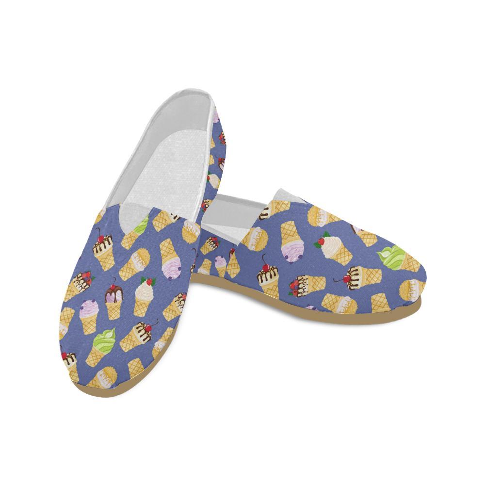 Ice Cream Pattern Print Design IC03 Women Casual Shoes-JorJune.com