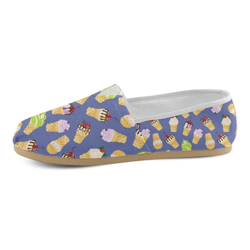 Ice Cream Pattern Print Design IC03 Women Casual Shoes-JorJune.com