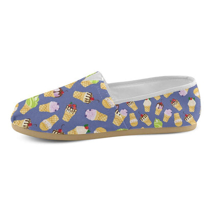 Ice Cream Pattern Print Design IC03 Women Casual Shoes-JorJune.com