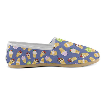 Ice Cream Pattern Print Design IC03 Women Casual Shoes-JorJune.com