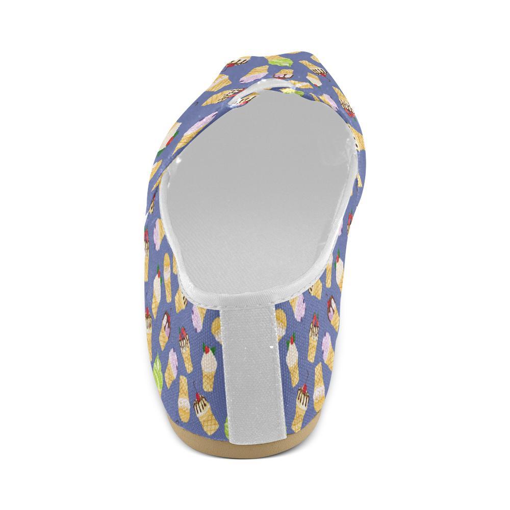 Ice Cream Pattern Print Design IC03 Women Casual Shoes-JorJune.com