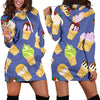 Ice Cream Pattern Print Design IC03 Women Hoodie Dress