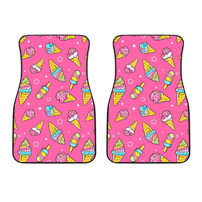 Ice Cream Pattern Print Design IC04 Car Floor Mats-JorJune