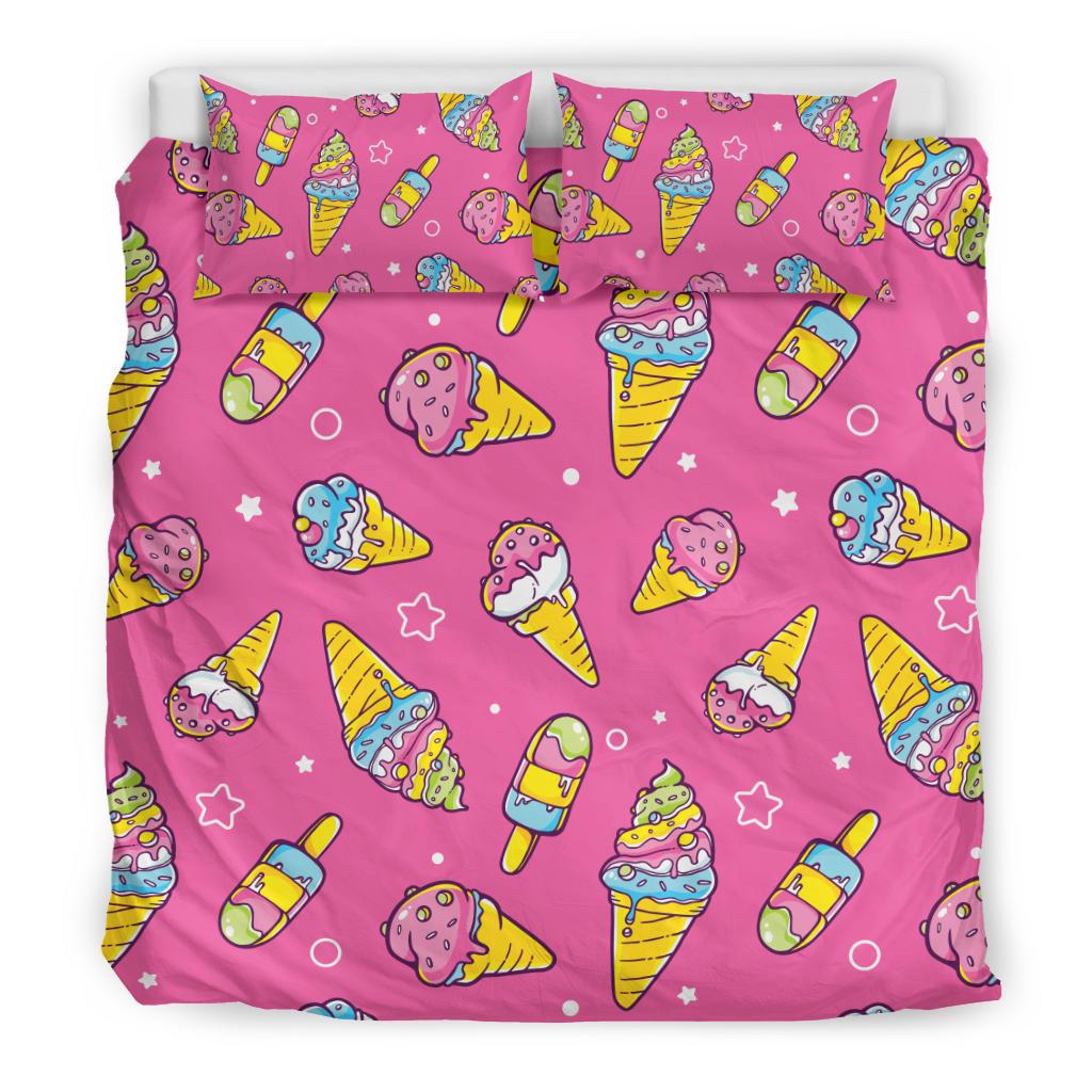 Ice Cream Pattern Print Design IC04 Duvet Cover Bedding Set-JORJUNE.COM