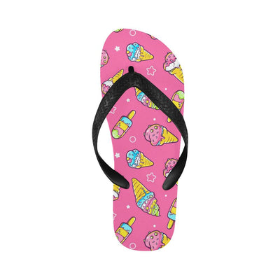 Ice Cream Pattern Print Design IC04 Flip Flops-JorJune