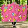Ice Cream Pattern Print Design IC04 Hooded Blanket-JORJUNE.COM
