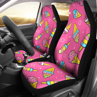 Ice Cream Pattern Print Design IC04 Universal Fit Car Seat Covers-JorJune