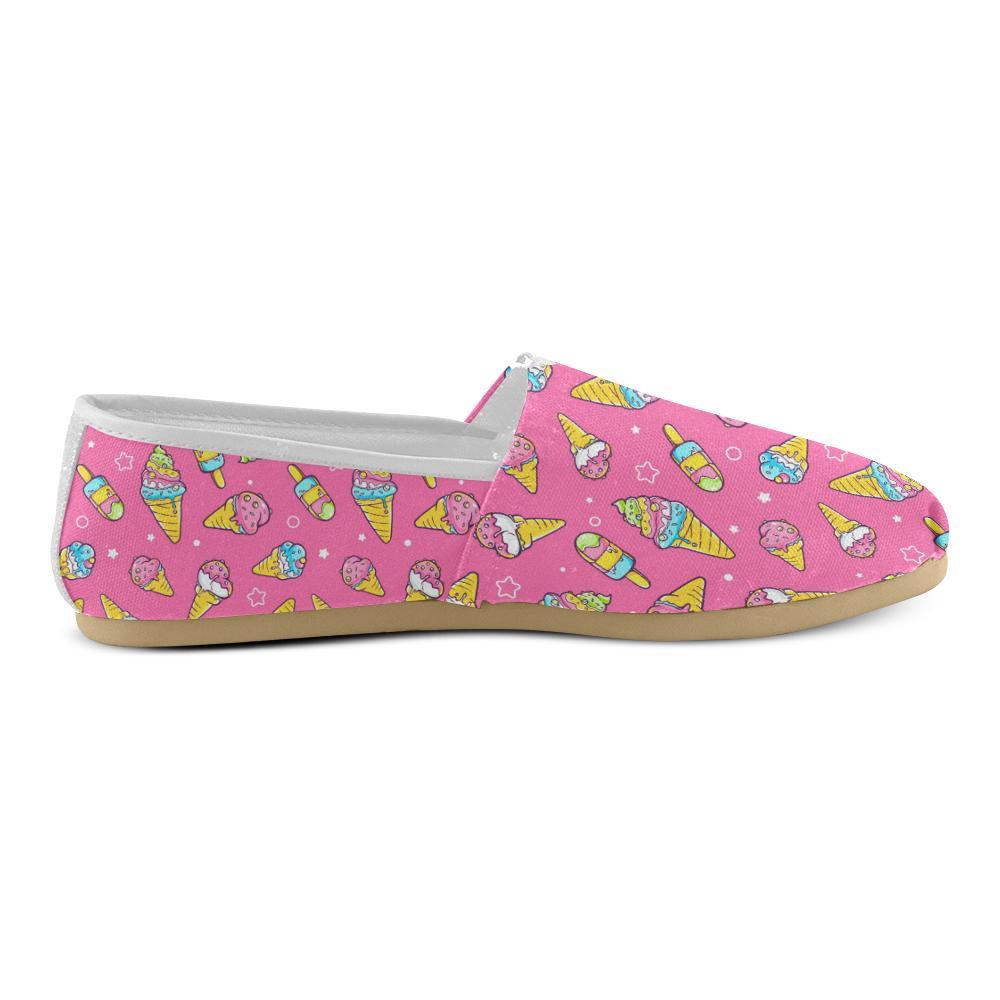 Ice Cream Pattern Print Design IC04 Women Casual Shoes-JorJune.com
