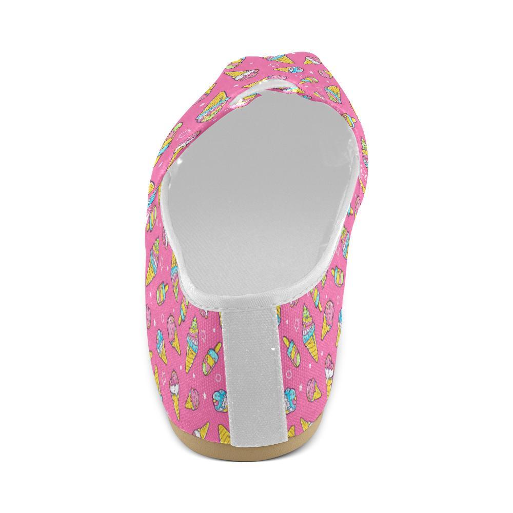 Ice Cream Pattern Print Design IC04 Women Casual Shoes-JorJune.com