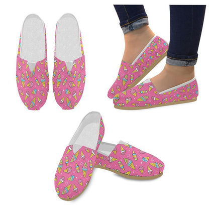 Ice Cream Pattern Print Design IC04 Women Casual Shoes-JorJune.com