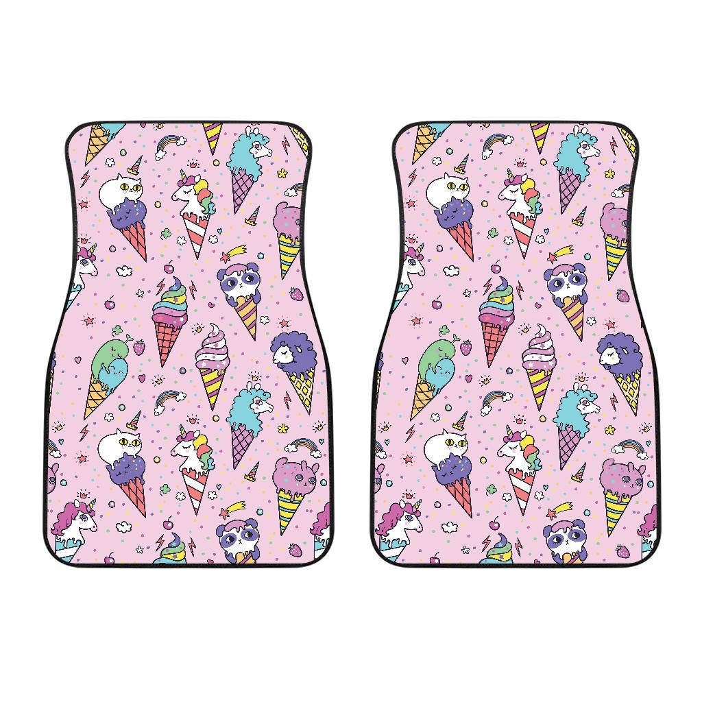 Ice Cream Pattern Print Design IC05 Car Floor Mats-JorJune