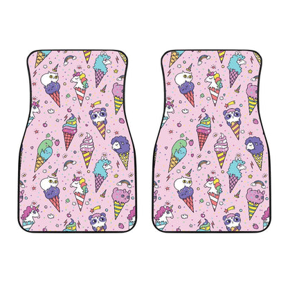 Ice Cream Pattern Print Design IC05 Car Floor Mats-JorJune