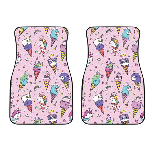 Ice Cream Pattern Print Design IC05 Car Floor Mats-JorJune