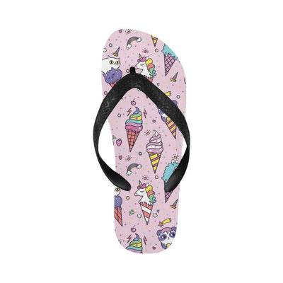 Ice Cream Pattern Print Design IC05 Flip Flops-JorJune