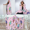 Ice Cream Pattern Print Design IC05 Hooded Blanket-JORJUNE.COM