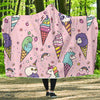 Ice Cream Pattern Print Design IC05 Hooded Blanket-JORJUNE.COM