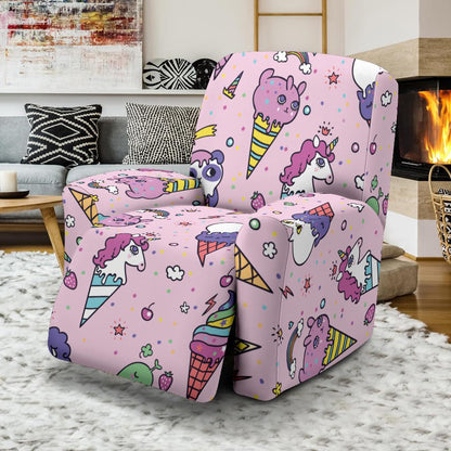 Ice Cream Pattern Print Design IC05 Recliner Slipcover-JORJUNE.COM