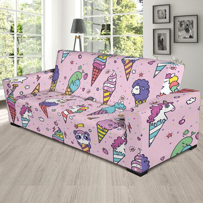 Ice Cream Pattern Print Design IC05 Sofa Slipcover-JORJUNE.COM