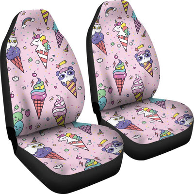 Ice Cream Pattern Print Design IC05 Universal Fit Car Seat Covers-JorJune