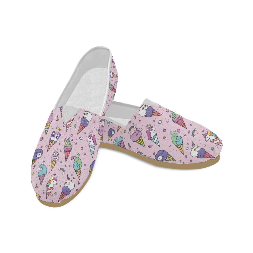 Ice Cream Pattern Print Design IC05 Women Casual Shoes-JorJune.com