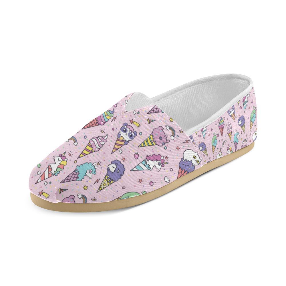Ice Cream Pattern Print Design IC05 Women Casual Shoes-JorJune.com