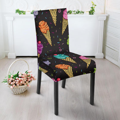 Ice Cream Pattern Print Design IC06 Dining Chair Slipcover-JORJUNE.COM