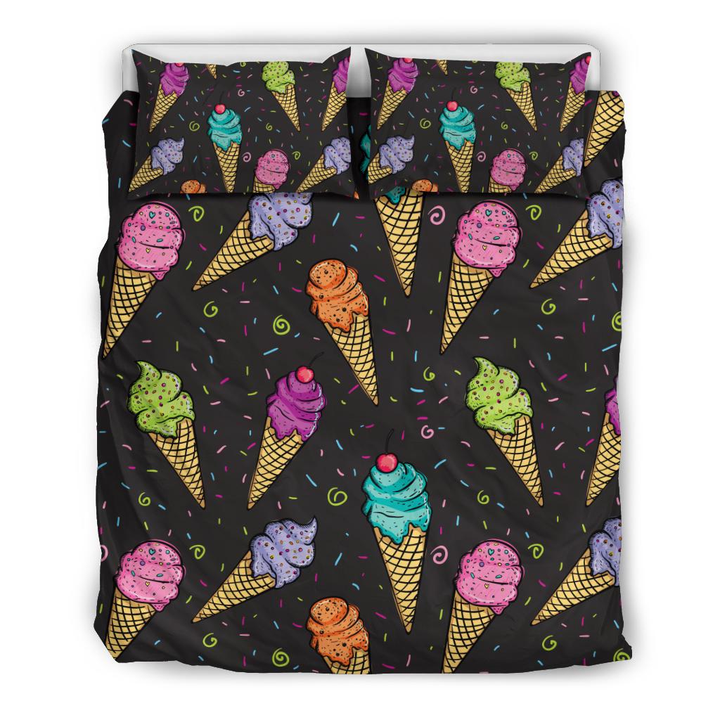 Ice Cream Pattern Print Design IC06 Duvet Cover Bedding Set-JORJUNE.COM