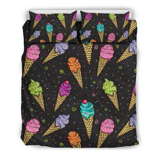 Ice Cream Pattern Print Design IC06 Duvet Cover Bedding Set-JORJUNE.COM