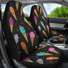 Ice Cream Pattern Print Design IC06 Universal Fit Car Seat Covers-JorJune