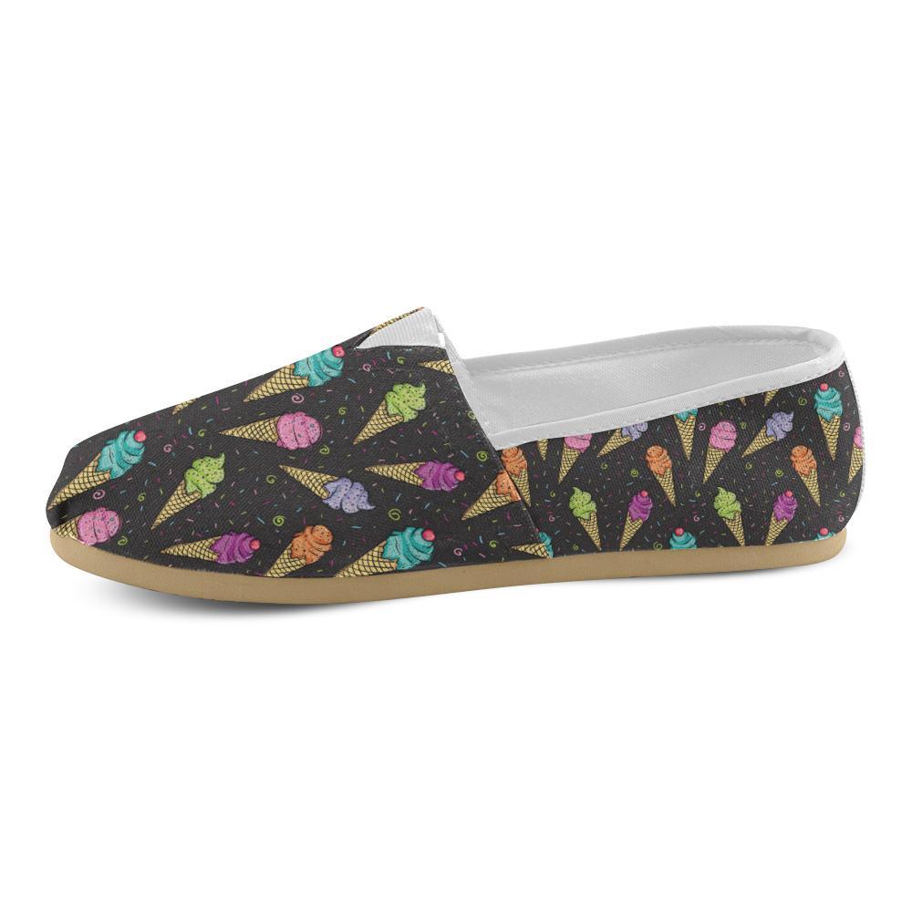 Ice Cream Pattern Print Design IC06 Women Casual Shoes-JorJune.com