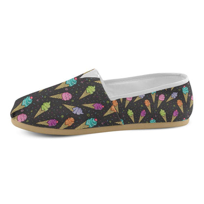 Ice Cream Pattern Print Design IC06 Women Casual Shoes-JorJune.com