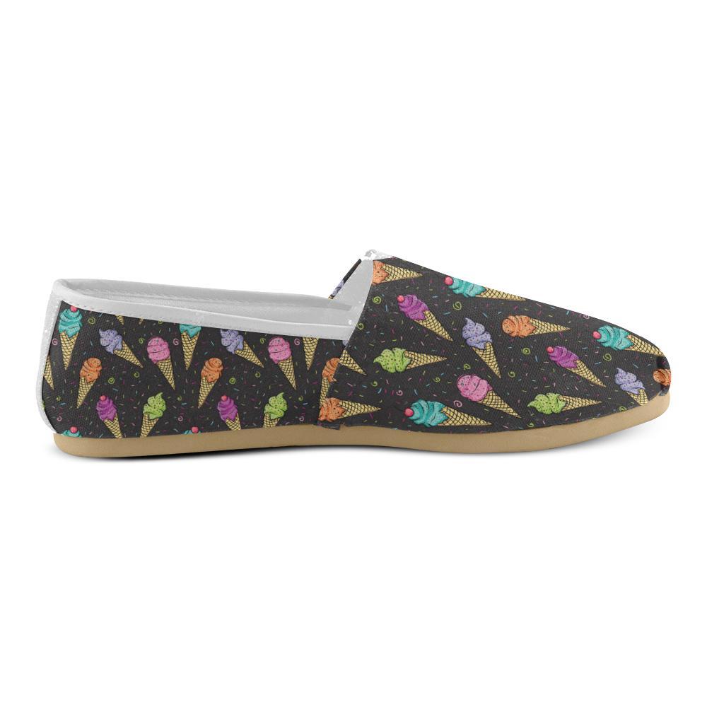 Ice Cream Pattern Print Design IC06 Women Casual Shoes-JorJune.com
