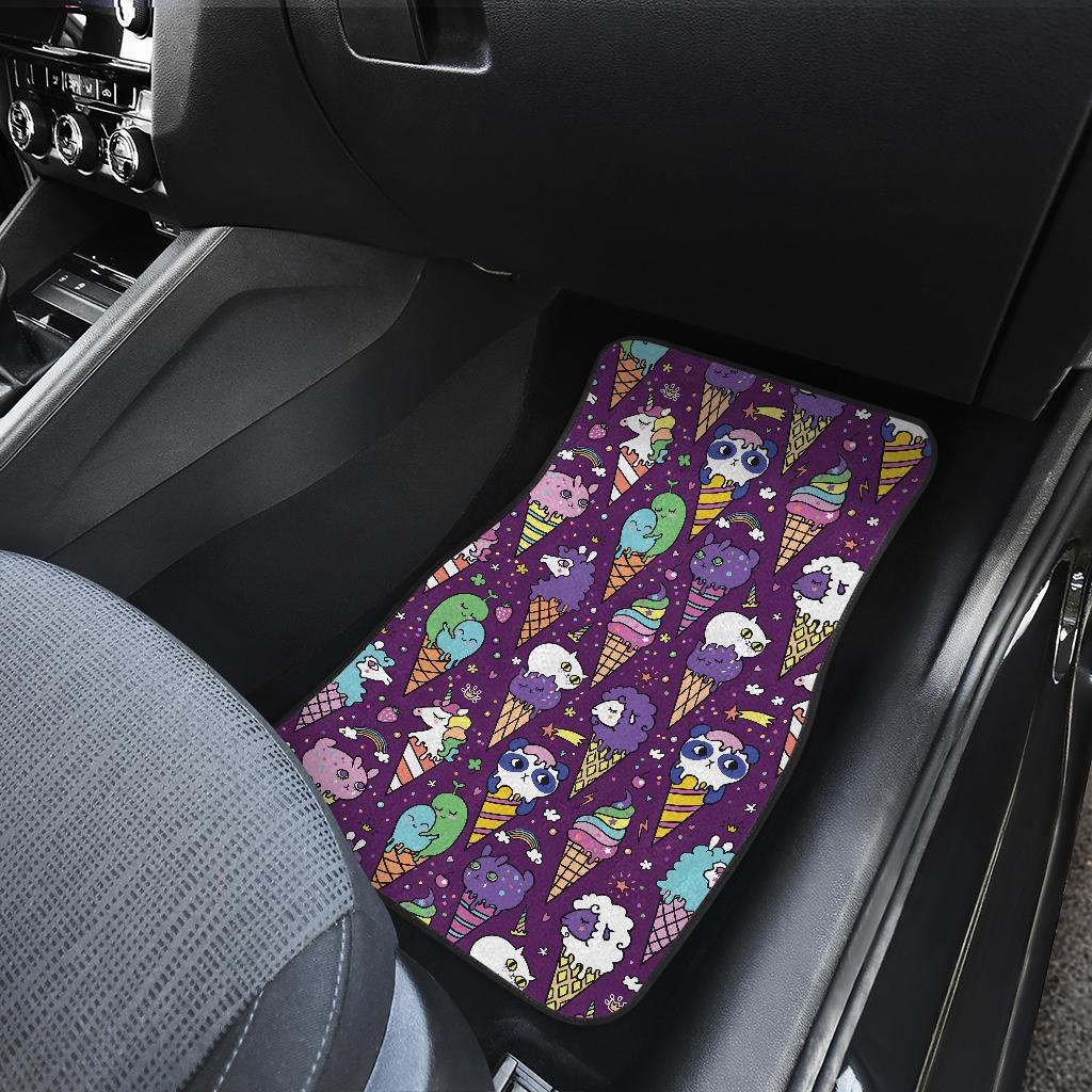 Ice Cream Pattern Print Design IC07 Car Floor Mats-JorJune