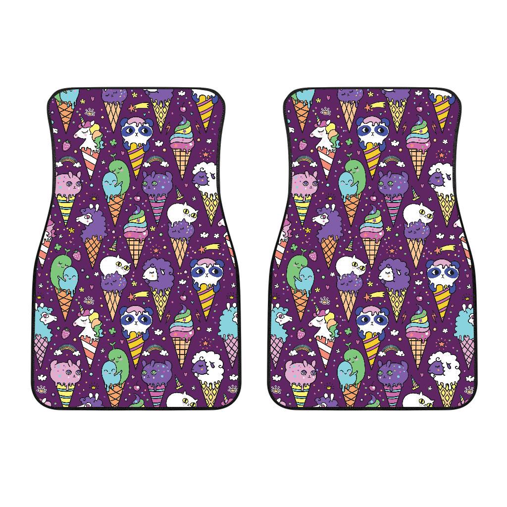 Ice Cream Pattern Print Design IC07 Car Floor Mats-JorJune