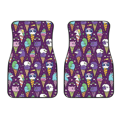 Ice Cream Pattern Print Design IC07 Car Floor Mats-JorJune