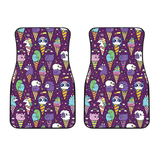 Ice Cream Pattern Print Design IC07 Car Floor Mats-JorJune