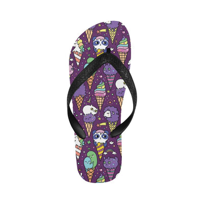 Ice Cream Pattern Print Design IC07 Flip Flops-JorJune