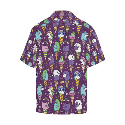 Ice Cream Pattern Print Design IC07 Men Hawaiian Shirt-JorJune