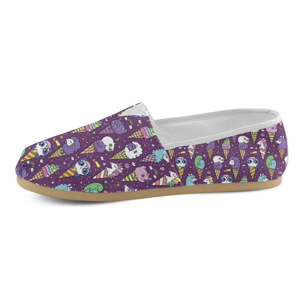 Ice Cream Pattern Print Design IC07 Women Casual Shoes-JorJune.com