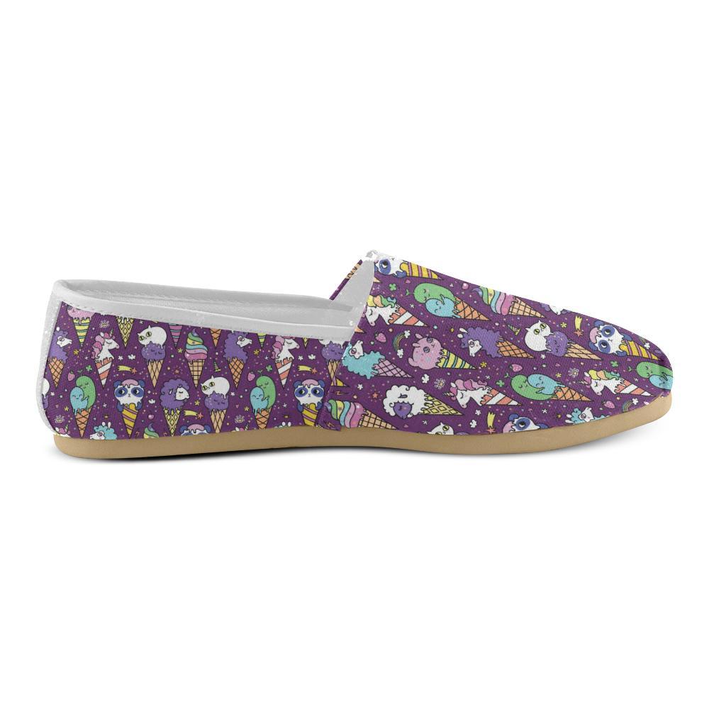 Ice Cream Pattern Print Design IC07 Women Casual Shoes-JorJune.com