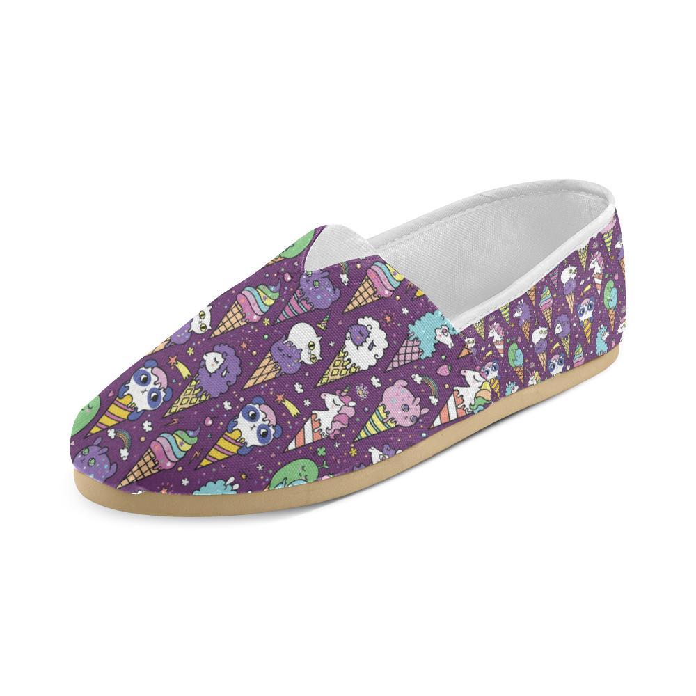 Ice Cream Pattern Print Design IC07 Women Casual Shoes-JorJune.com