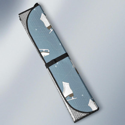 Ice Skate Pattern Print Design 02 Car Sun Shades-JORJUNE.COM
