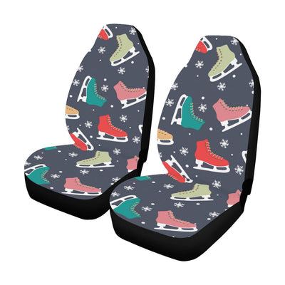 Ice Skate Pattern Print Design 04 Car Seat Covers (Set of 2)-JORJUNE.COM