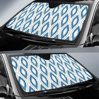 Ikat Pattern Print Design 02 Car Sun Shades-JORJUNE.COM