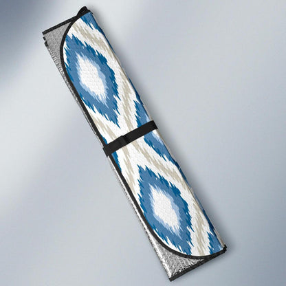 Ikat Pattern Print Design 02 Car Sun Shades-JORJUNE.COM
