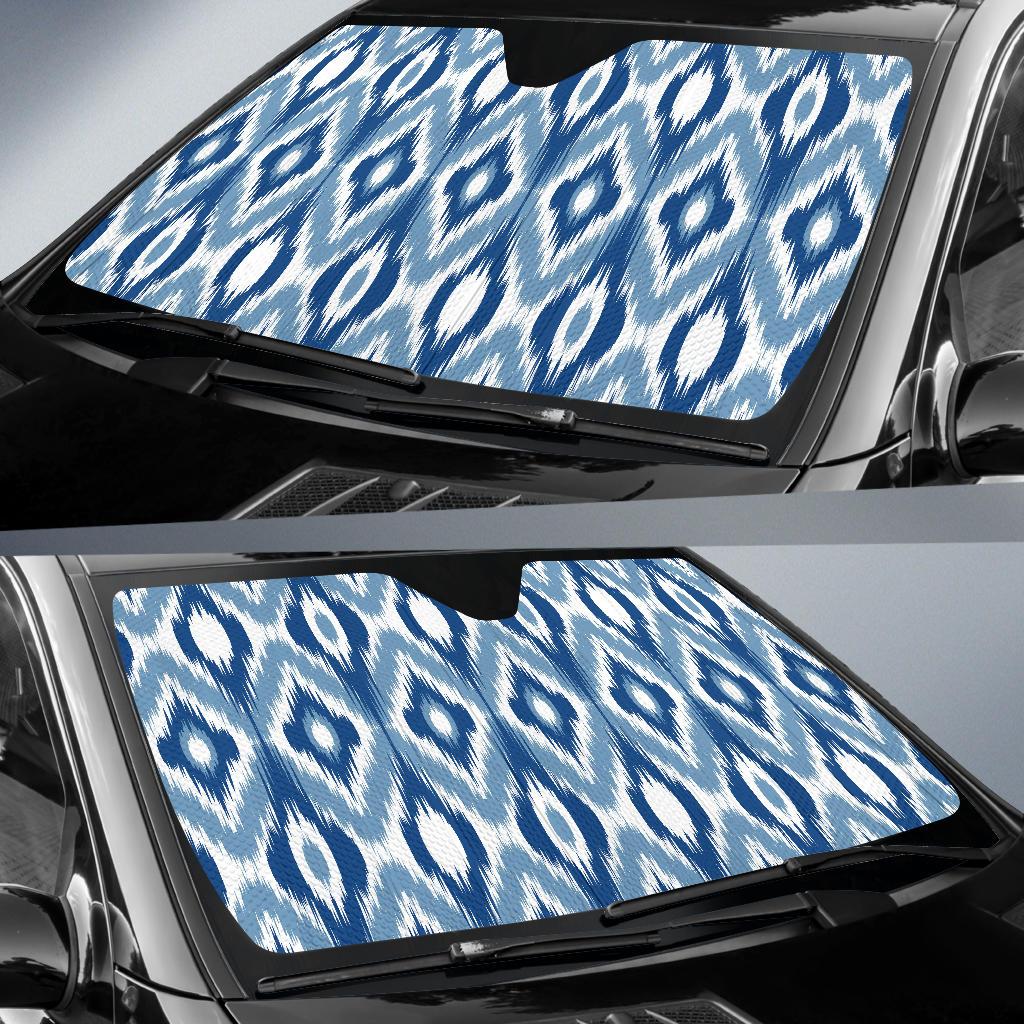 Ikat Pattern Print Design 03 Car Sun Shades-JORJUNE.COM