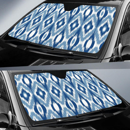 Ikat Pattern Print Design 03 Car Sun Shades-JORJUNE.COM