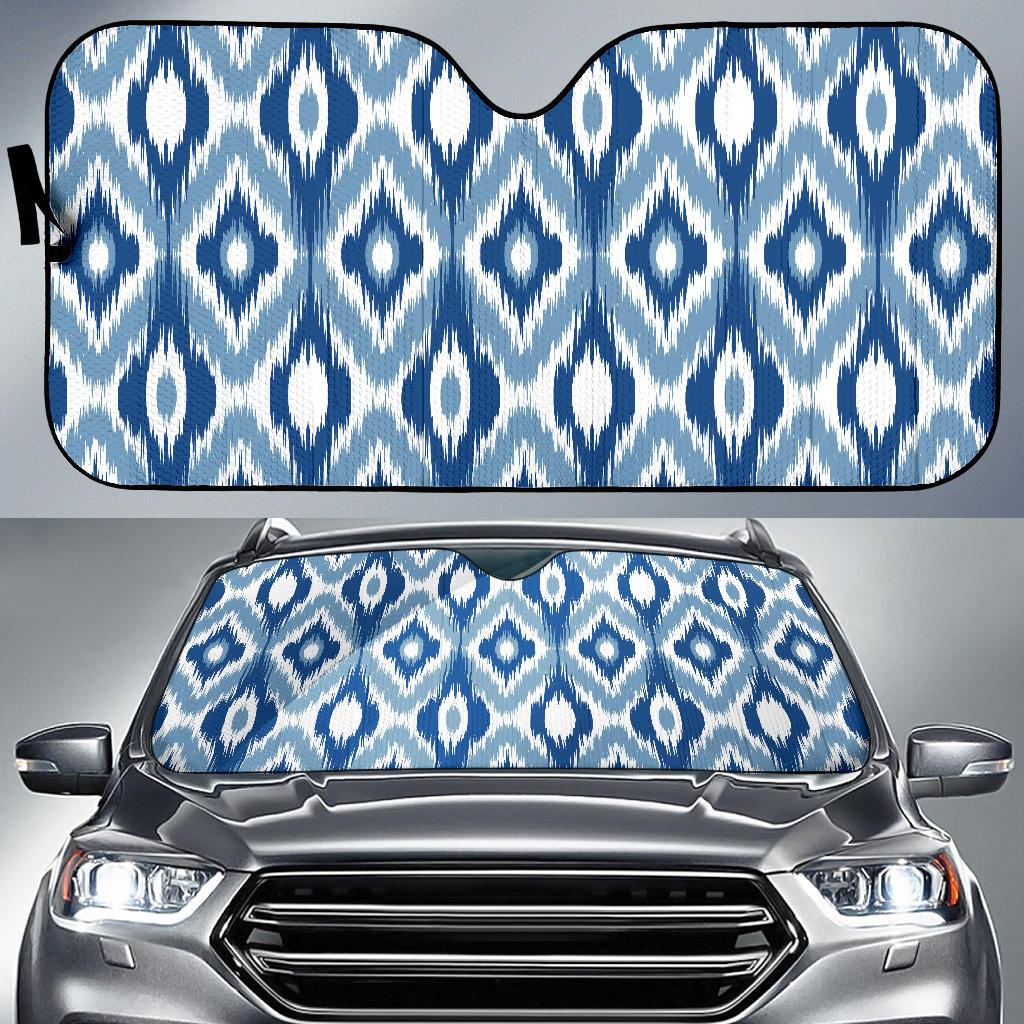 Ikat Pattern Print Design 03 Car Sun Shades-JORJUNE.COM