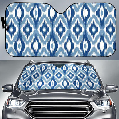 Ikat Pattern Print Design 03 Car Sun Shades-JORJUNE.COM