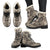 Indian Boho Wolf Faux Fur Leather Boots